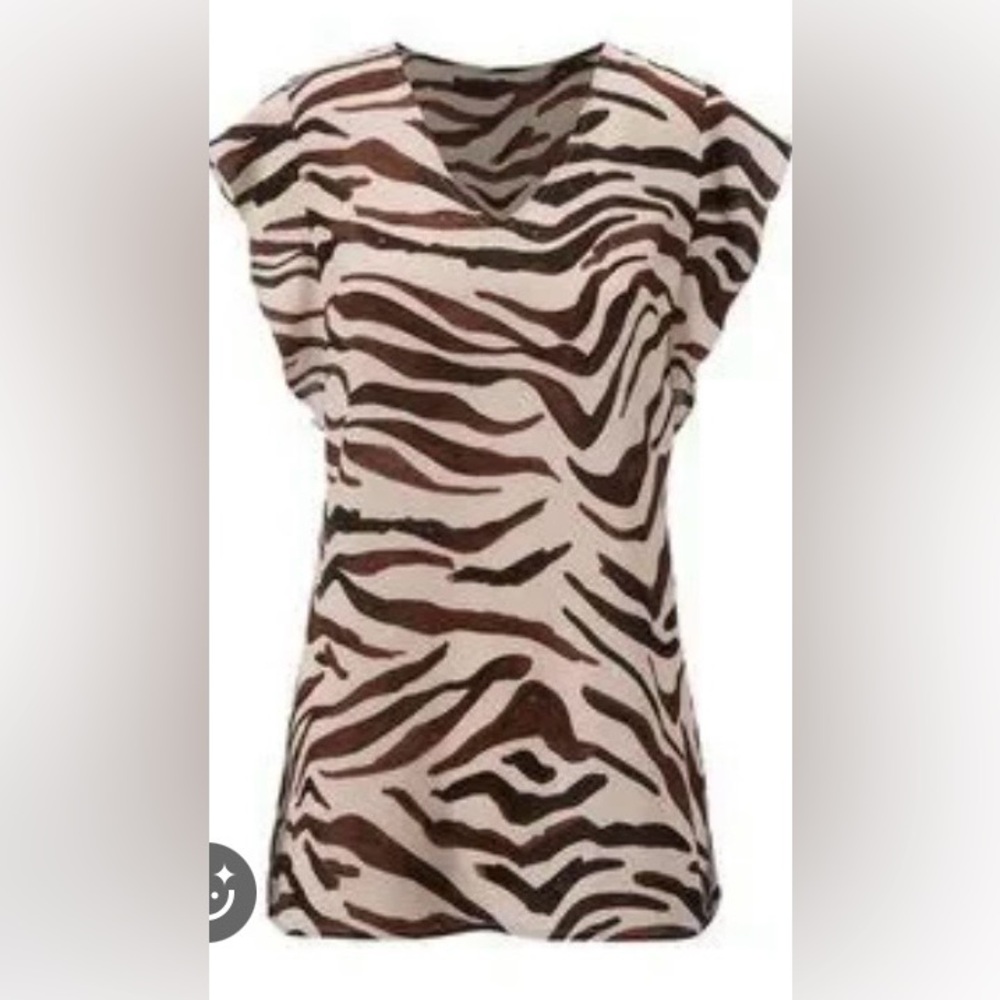 Cabi Zebra Print Blouse
